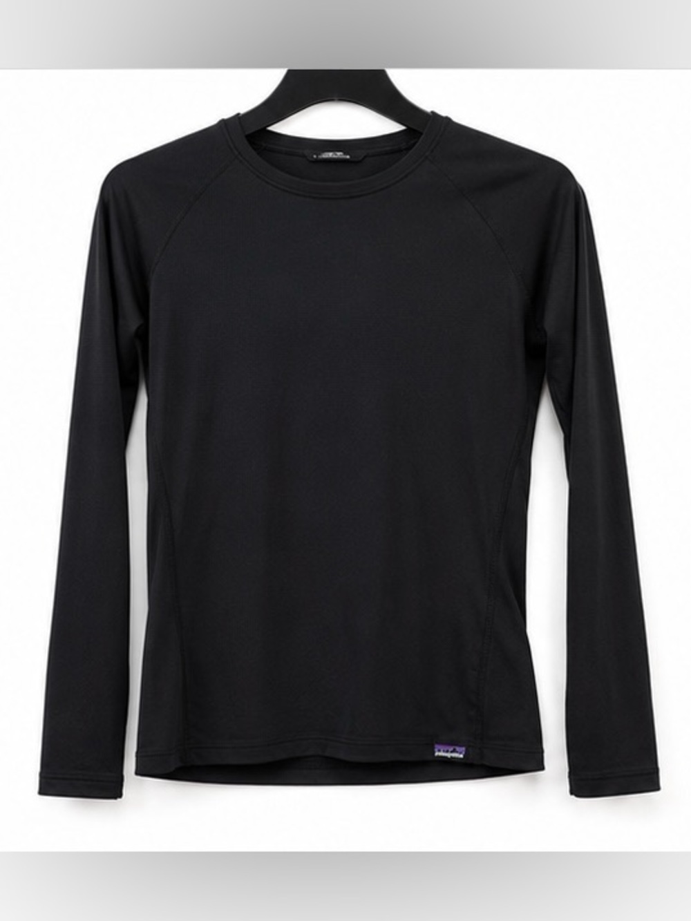 Patagonia Kids Large 12 Capilene Baselayer Long Sleeve Black Performance Shirt
